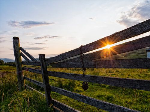 sunset in scotland great glen