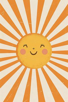 Gelukkige zon - Kinderkamer van Poster Art Shop