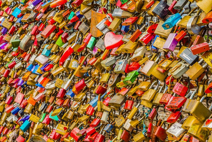Love locks on the Hohenzollern Bridge by Walter G. Allgöwer