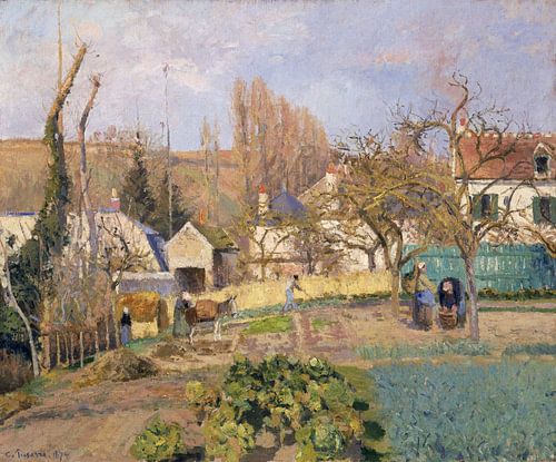 Camille Pissarro,Keuken Tuin bij The Lhermitage, Pontoise, 1874 