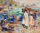 Kinder am Meer in Guernsey, Renoir (1883) von Atelier Liesjes Miniaturansicht