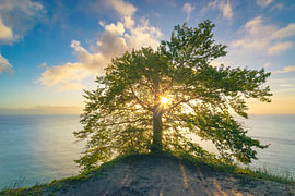 Lever de soleil sur la mer Baltique sur Martin Wasilewski