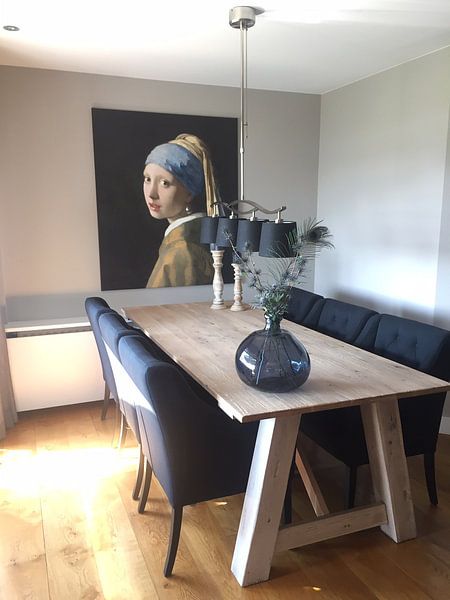 Customer photo: Girl with a Pearl Earring - Vermeer painting, on canvas