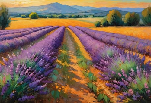 Provence Lavendelveld Landschap