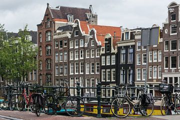 Amsterdamse Grachtenhuizen in kleur