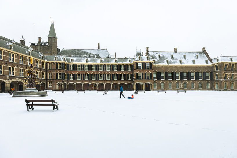 Sledge in the Binnenhof by OCEANVOLTA