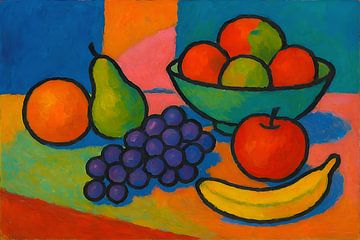 Obstschale Stillleben Malerei. von Johannes