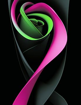 Neon Rose by Jacky