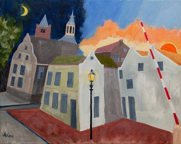 Hôtel de ville de Schiedam sur Antonie van Gelder Beeldend kunstenaar