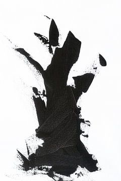 Tree of Life part 1 | Zwart-wit abstract van Henriëtte Mosselman