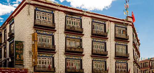 Gebouw in Lhasa (Tibet)