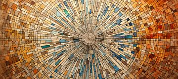 Werk aan de Muur 16931 van Abstract Schilderij