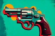Pop Art Revolver van Roger VDB thumbnail