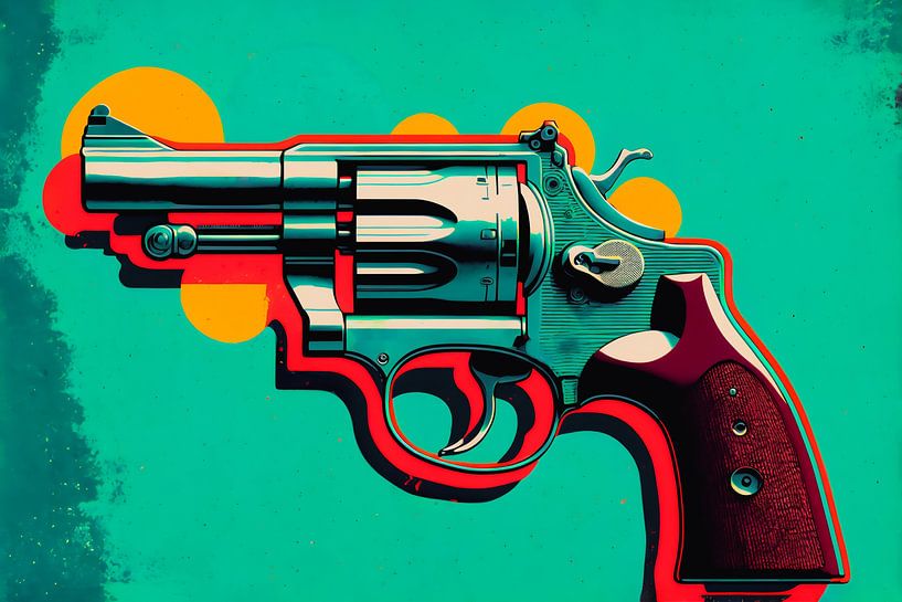 Pop Art Revolver van Roger VDB