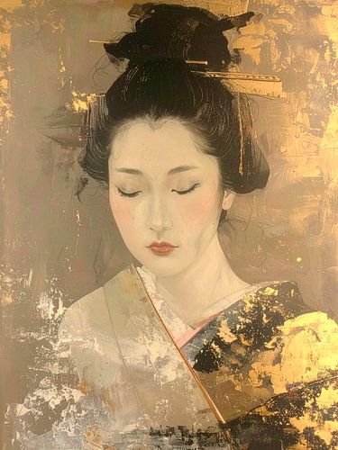 Portret van een Geisha: Modern Klassieke Japanse Portretten