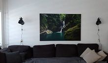 Klantfoto: Waterval  Pulau Weh, tropical waterfall van Corrine Ponsen, op canvas