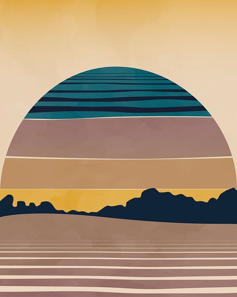 Fields at sunset 2 by Tanja Udelhofen