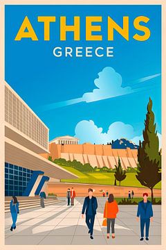 Athens, Greece. by Poster Art Shop