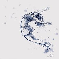 Modern dance - dancer with lots of dynamics