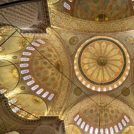 Blauwe Moskee Istanbul van Peter Schickert