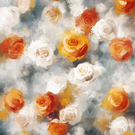 Roses Abstract by Jacky