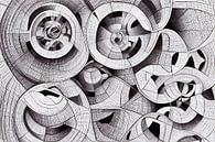 Flibcombium, abstrakte Figur inspiriert von MC Escher von Nic Limper Miniaturansicht