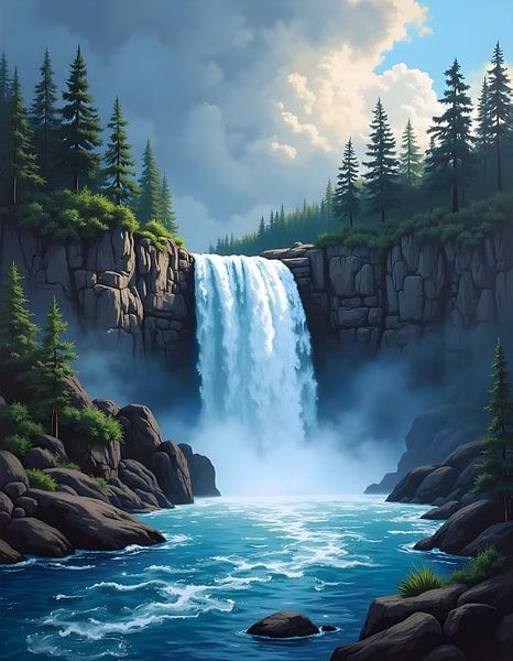 Cascade d'émeraude par Artistic