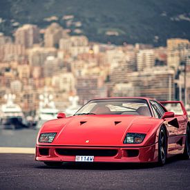 Ferrari F40 in Monaco by Ansho Bijlmakers