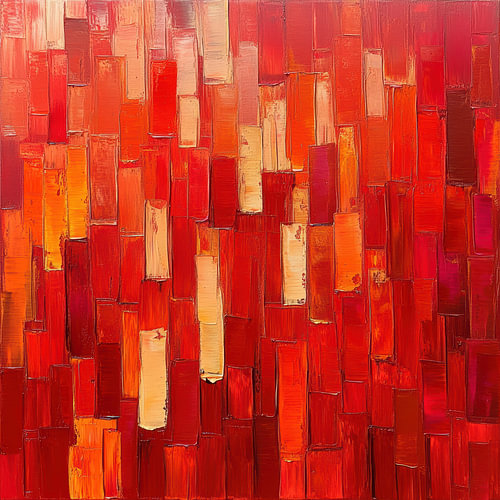 Abstract red orange vertical brushstroke texture