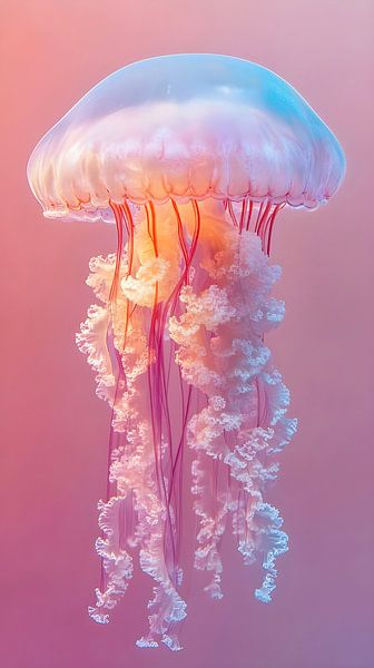 Colourful jellyfish by But First Framing