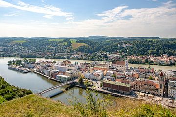 Vue sur Passau, Bavière, Allemagne