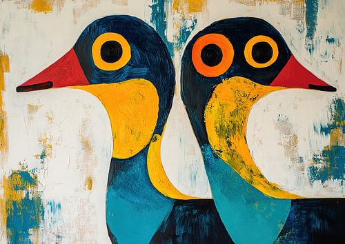 Colourful Birds by ARTEO Paintings