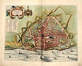 Nijmegen, Stadsplattegrond Joan Blaeu 1652 van Atelier Liesjes thumbnail