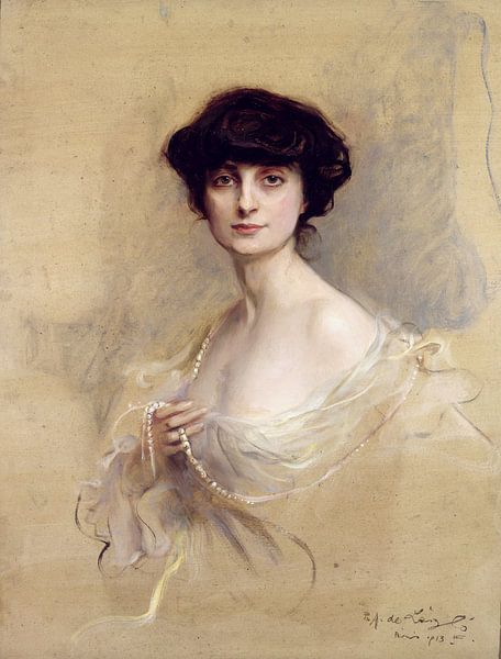 Gräfin Anna de Noailles, Philip Alexius de Laszlo - 1913 von Atelier Liesjes
