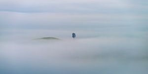 Alone in the fog of Tuscany