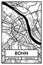 Bonn - Conception du plan de la ville Plan de la ville (Retro) par ViaMapia Aperçu