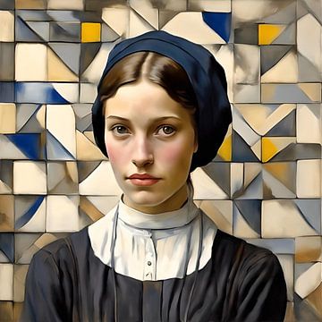 Young Amish Woman by Gert-Jan Siesling