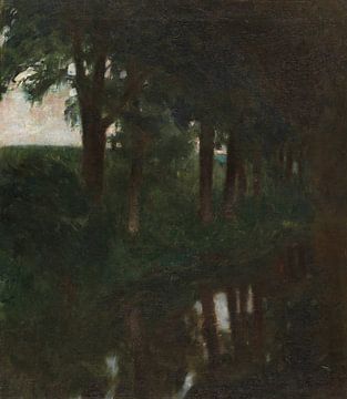 Franz von Stuck - Forellenvijver (1890) van Peter Balan