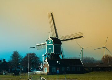 Nederlandse windmolen van Pix-Art by Naomi.k
