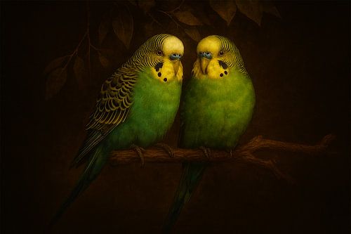 Grasparkieten – Samenzijn in het Avondlicht