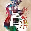 Gitaar muziek kunst #gitaar #muziek van JBJart Justyna Jaszke