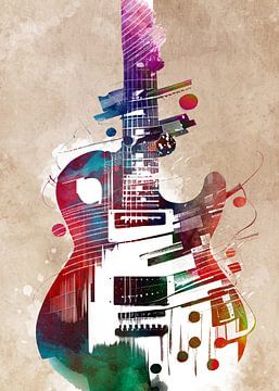 Gitaar muziek kunst #gitaar #muziek van JBJart Justyna Jaszke