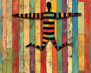 Figur mit Streifen