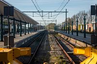 Een verlaten treinstation
