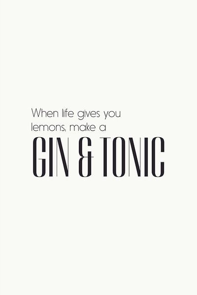 Gin &amp; Tonic by Walljar