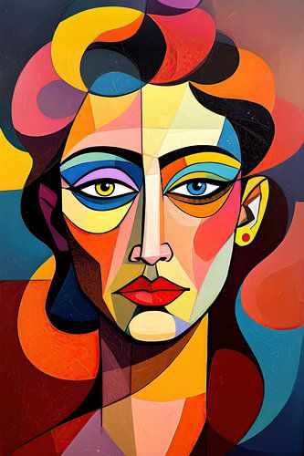 artistic woman abstract