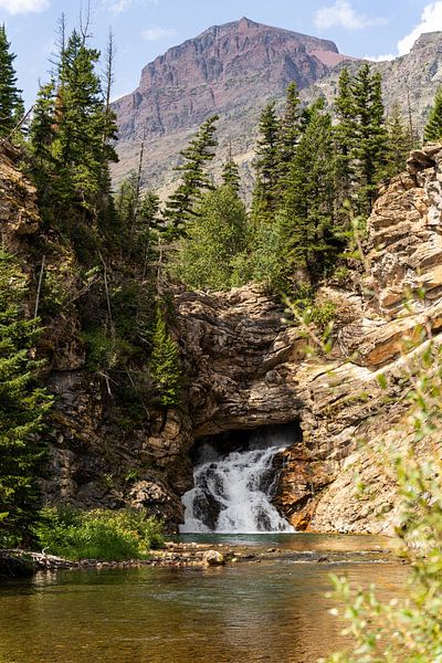 Glacier National Park, Running Eagle Falls, Montana, USA by Jeroen van Deel