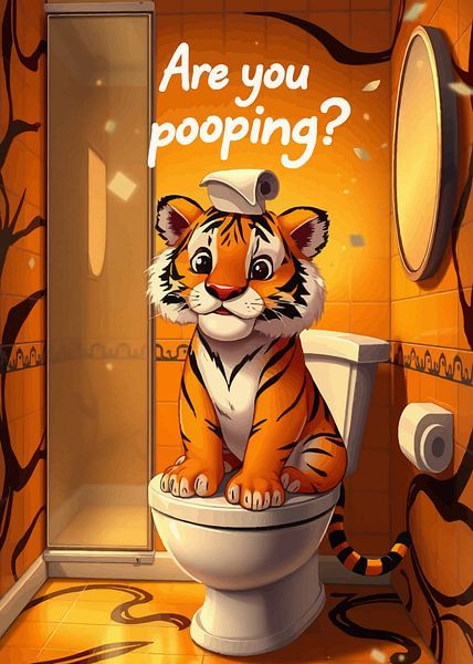 Tiger Cub "Are You Pooping" by MIROKKU