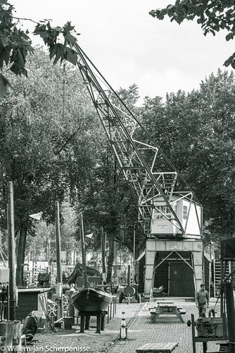 Kraan op scheepswerf Koningspoort Rotterdam