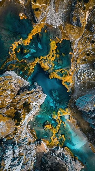 Majestätische Erdenlandschaften von oben von fernlichtsicht